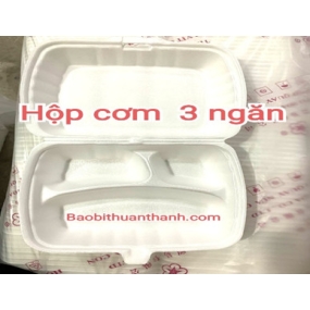 Hộp cơm 3 ngăn xốp