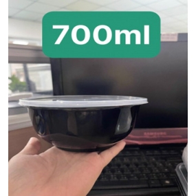 Hộp tròn đế đen 700ml
