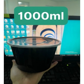 Hộp tròn đế đen 1000ml