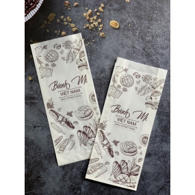 Túi giấy BM Trắng KT4 IN Nâu